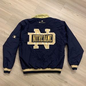 Vintage Notre Dame x Champion bomber jacket